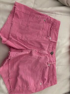 American Eagle Outfitters Pink Denim Cutoff Shorts